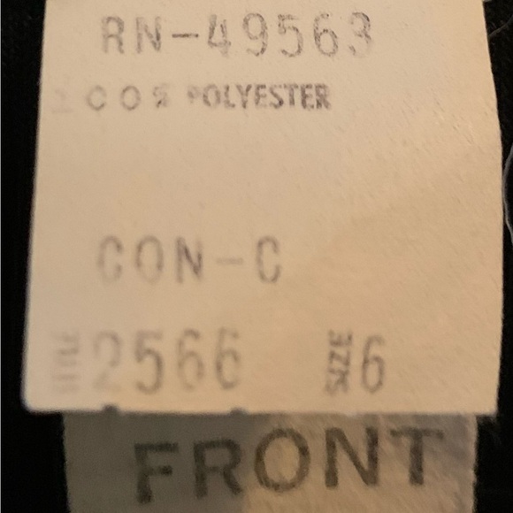 Black Victor Costa designer plunge back knit dress size 6. - Picture 4 of 4